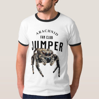 T-shirt Arachnid Fan Club Jumping Spider Dos Dos Homme