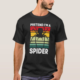 T-shirt Arachnides Web Arachnophile Araignée rétro
