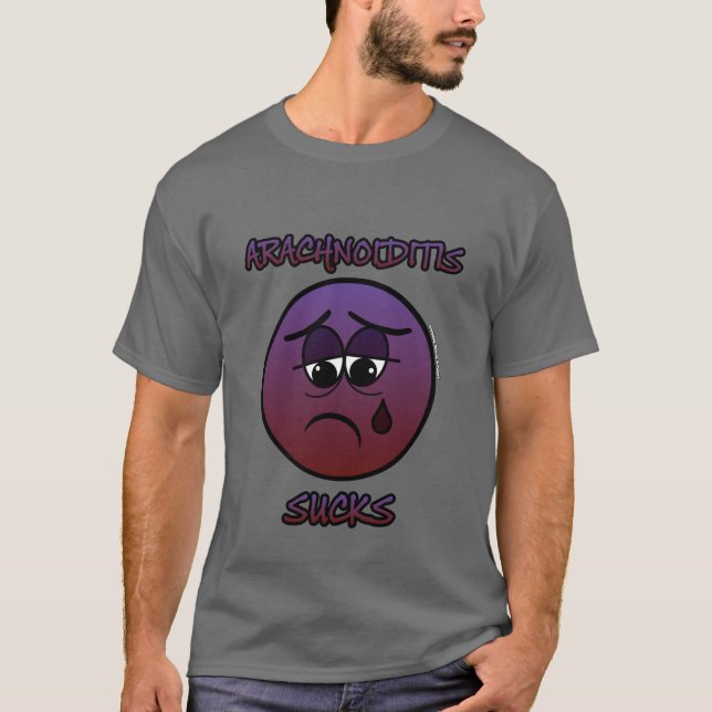 T-SHIRT ARACHNOIDITE SUCKS (Devant)