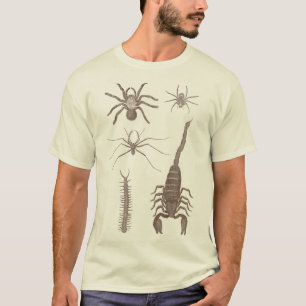T-shirt Arachnophobia ! Araignées et scorpions avant et