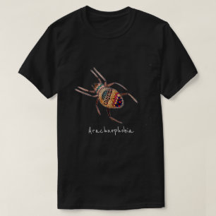 T-shirt Arachnophobie araignée slogan art arachnide mignon