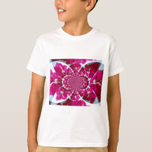 T-shirt Araignée blanche sur une belle rose rouge