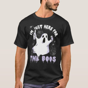 T-shirt Araignée Costume Fantôme Halloween Juste Ici Pour 