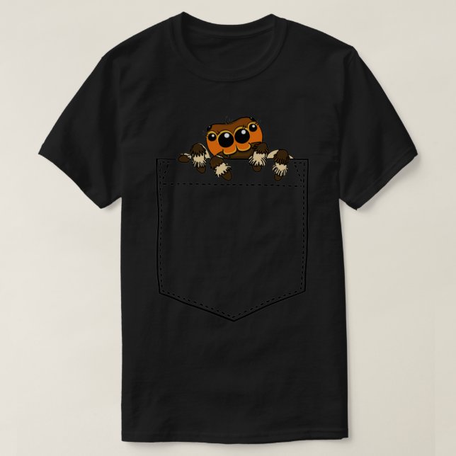 T-shirt Araignée de pompage dans ma poche (Design devant)