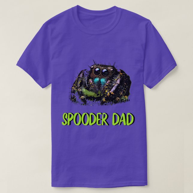 T-shirt Araignée de saut papa Spooder Papa Fête des pères  (Design devant)