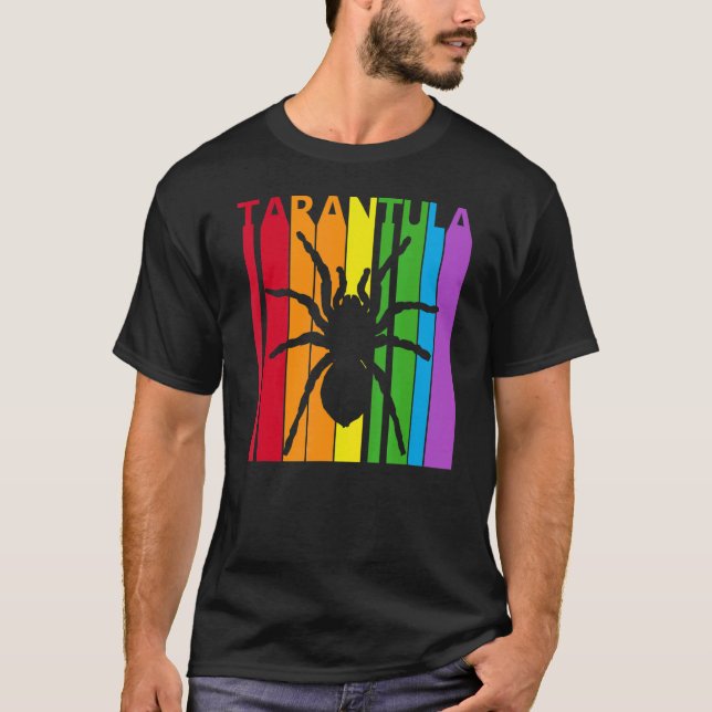 T-shirt Araignée de Tarantula en arc-en-ciel mignonne (Devant)