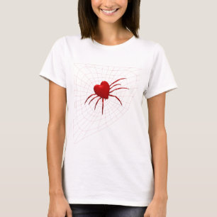 T-shirt Araignée des Coeurs rouges