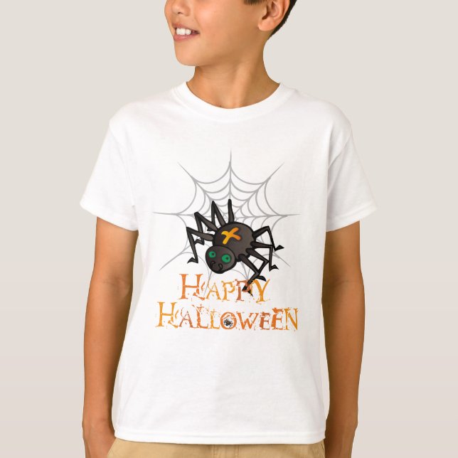T-shirt Araignée d'Halloween (Devant)