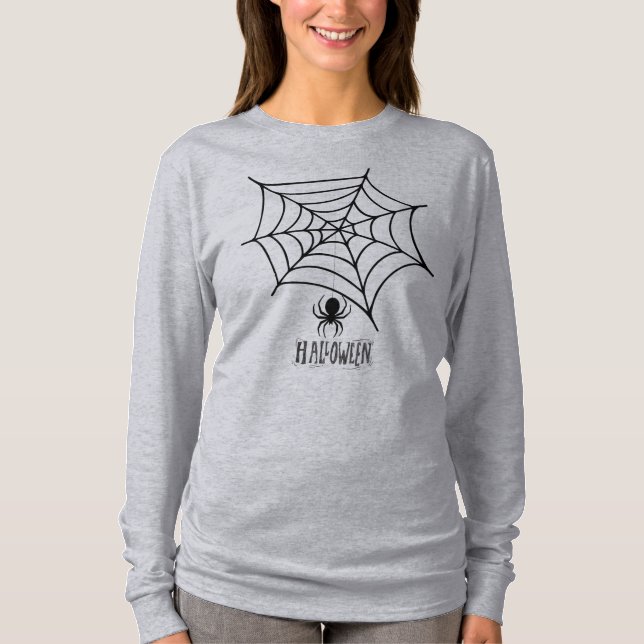 T-shirt Araignée d'Halloween et Web (Devant)