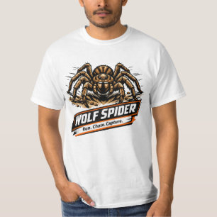T-shirt Araignée loup – Cours. Poursuis. Capture.