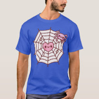 Araignée Mignonne Et Coeur Pris Dans Spider Web