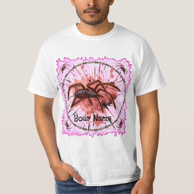 T-shirt Araignée noire (Devant)