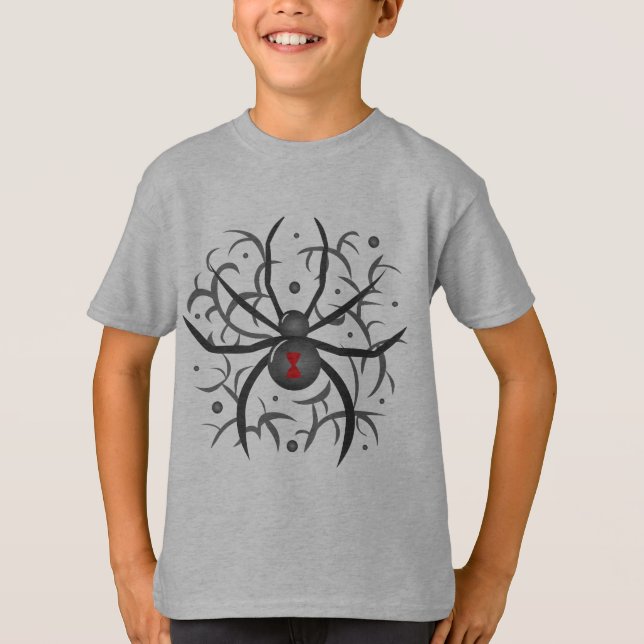 T-shirt Araignée noire (Devant)