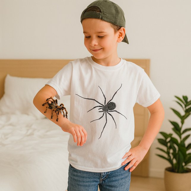 T-shirt Araignée noire à longues pattes arachnide effrayan (Créateur téléchargé)