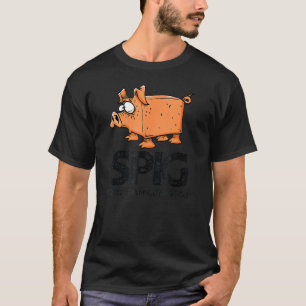T-shirt Araignée où le spam vient de porc drôle