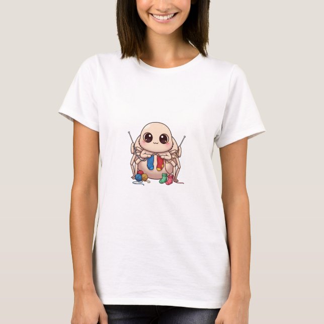 T-shirt Araignée Tricoteuse Pal (Devant)