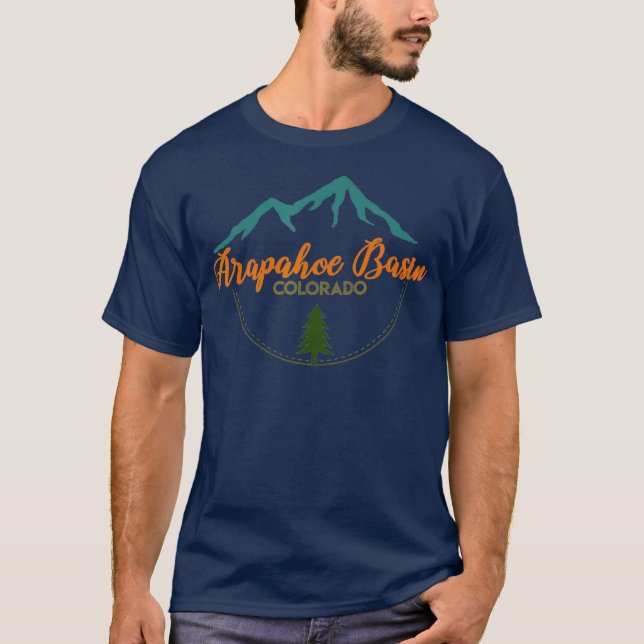 T-shirt Arapahoe Basin Outdoor Adventure Skiing  (2) (Devant)