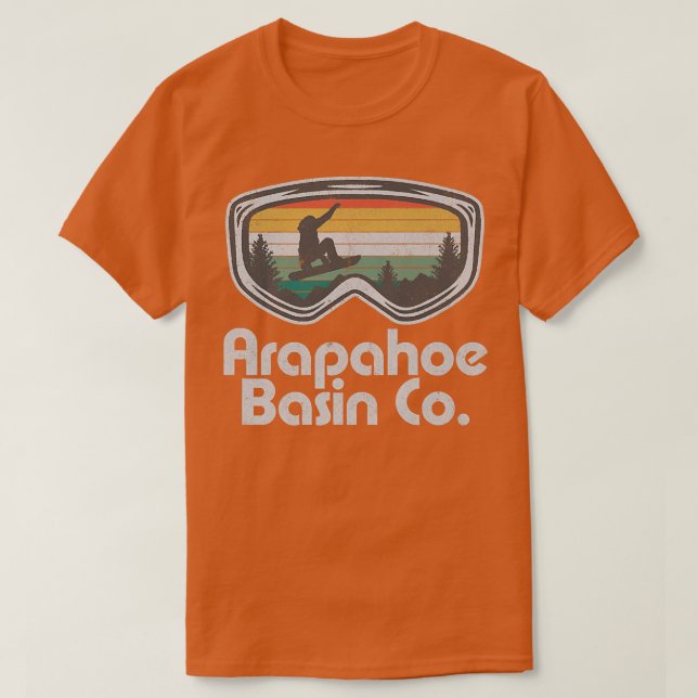 T-shirt Arapahoe Basin Snowboarding (Design devant)