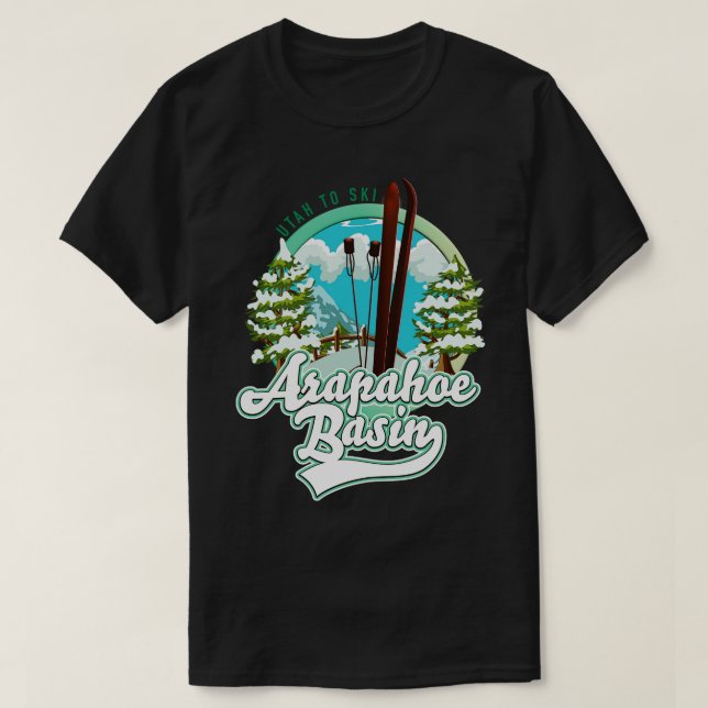 T-shirt Arapahoe Basin Utah ski (Design devant)