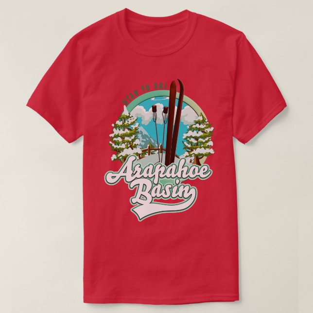 T-shirt Arapahoe Basin Utah ski (Design devant)
