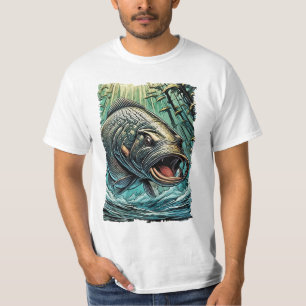 T-shirt Arapaima Gigas Poisson Monster Pour Pêcheur EXTRÊM