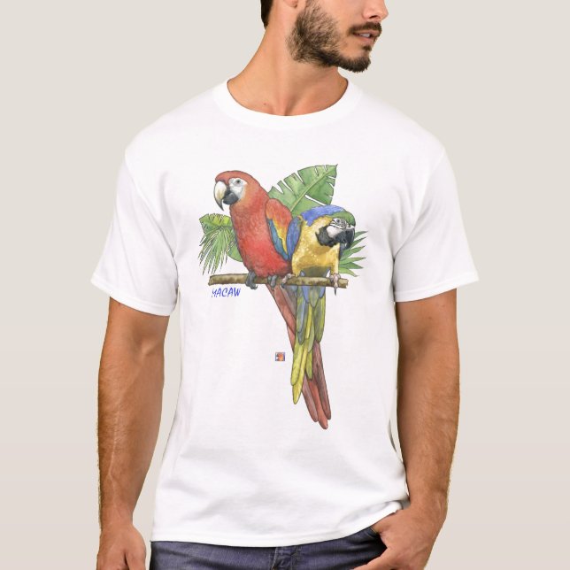 T-shirt Aras tropicaux (Devant)