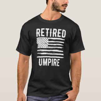 T-shirt Arbitre à la retraite Profession Drapeau Américain