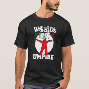 T-shirt Arbitre de baseball meilleur bleu jamais