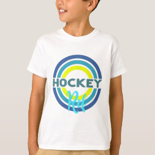 T-shirt Arbitre de hockey avec des cercles de hockey moder