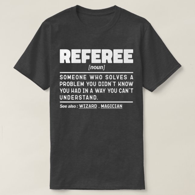 T-shirt Arbitre Noun Référencement Football Arbitre Drôle (Design devant)