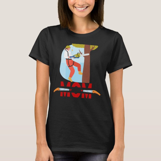 T-shirt Arboricultrice grimpeuse d'arbres | Travai (Devant)