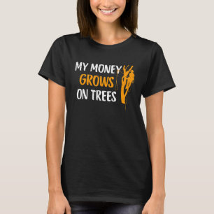T-shirt Arboriste Arbre Grimpper Logger bûcheron pour homm