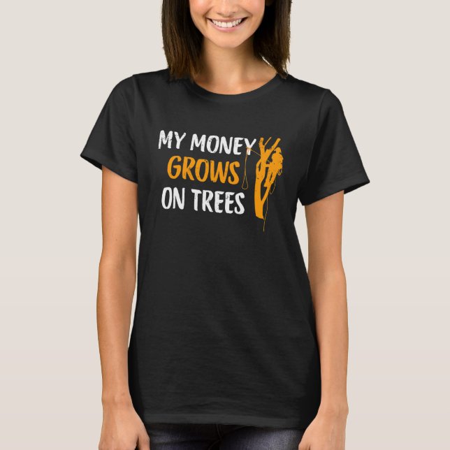 T-shirt Arboriste Arbre Grimpper Logger bûcheron pour homm (Devant)