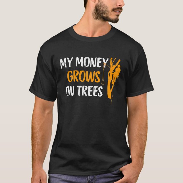 T-shirt Arboriste Arbre Grimpper Logger bûcheron pour homm (Devant)
