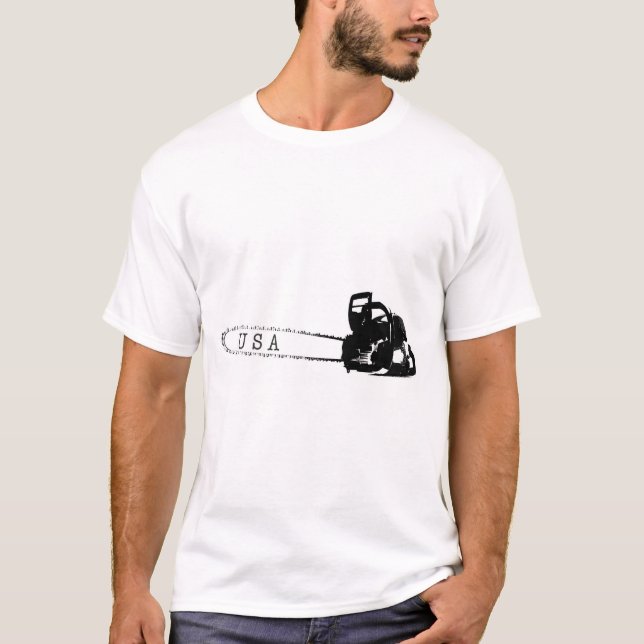 T-shirt Arboriste chainsav tree surgeon Venin (Devant)