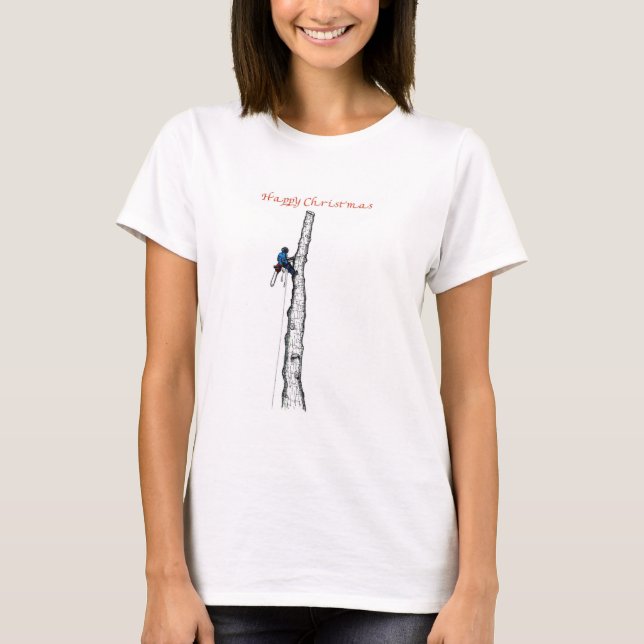 T-shirt Arboriste chainsav tree surgeon Venin (Devant)