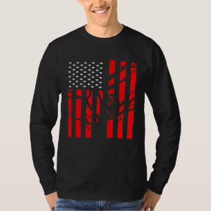 T-shirt Arboriste Du Drapeau Américain Pour Hommes Arbre C