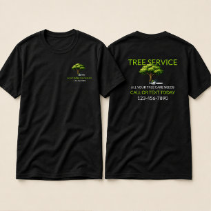 T-shirt Arboriste professionnel du service des arbres vert