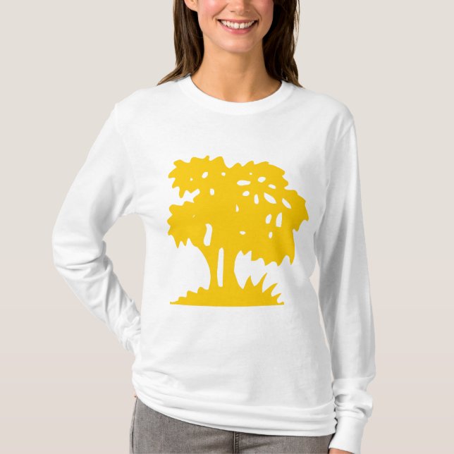 T-shirt Arbre à dessin - Ambre (Devant)