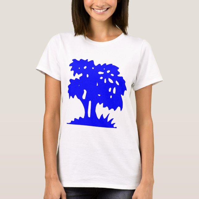 T-shirt Arbre à dessin - Bleu (Devant)