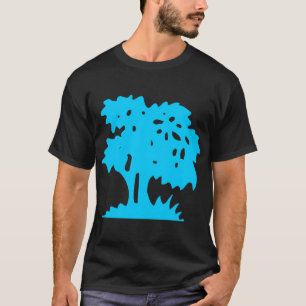 T-shirt Arbre à dessin - bleu ciel