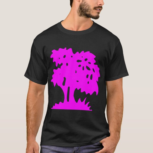 T-shirt Arbre à dessin - magenta (Devant)
