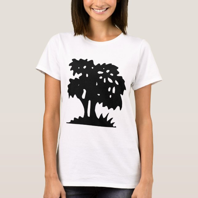 T-shirt Arbre à dessin - Noir (Devant)