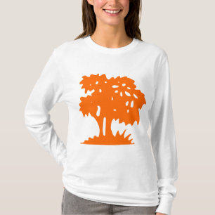 T-shirt Arbre à dessin - Orange