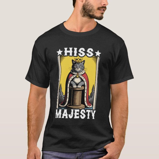 T-shirt Arbre à griffer Chat Hiss Majesty Chat (Devant)