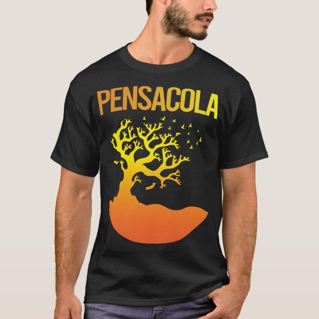 T-shirt Arbre à néon - Pensacola (Devant)