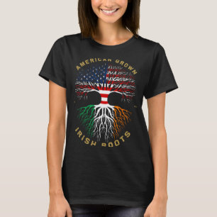 T-shirt Arbre Américain Cultivé Avec Des Racines Irlandais