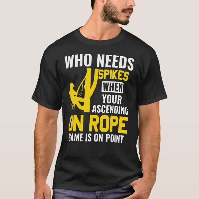 T-shirt Arbre Arboriste Escalade (Devant)