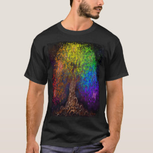 T-shirt Arbre Arc-en-ciel