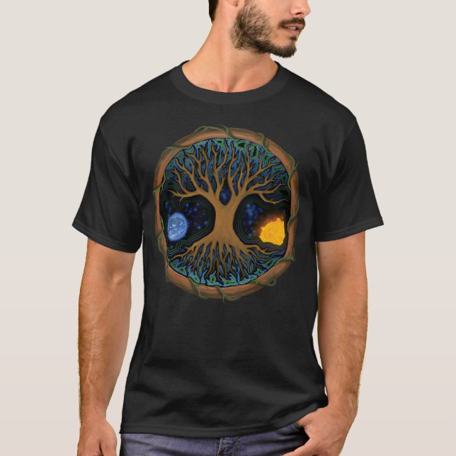 T-shirt Arbre Astral De Vie (Devant)